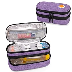 CURMIO Double Layer EpiPen Carrying Case, Portable
