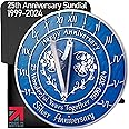 Anniversary Sundial Gift for 25th Silver Wedding Anniversary in 2024 - Recycled Metal Home Decor Or Garden Present Idea - Handmade in UK for Him, Her Parents Or Couples 25 Year Celebration