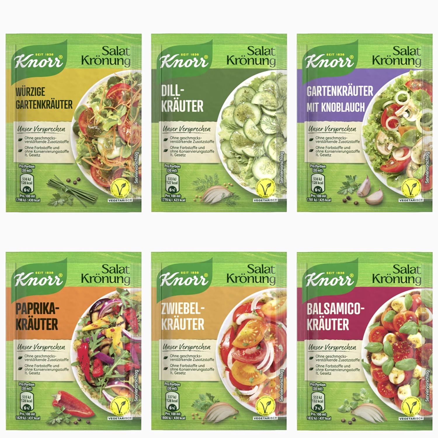 Knorr Salad Dressing Tasting Pack B Salad Dressing 12 pcs