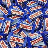 Sweetsome Crunch Minis Milk Chocolate &amp; Crisped Rice Candy Bar - 3 Pound Bulk Pack - 125 Individually Wrapped Pieces - Bite-sized Pleasure in Every Bite!, Blue