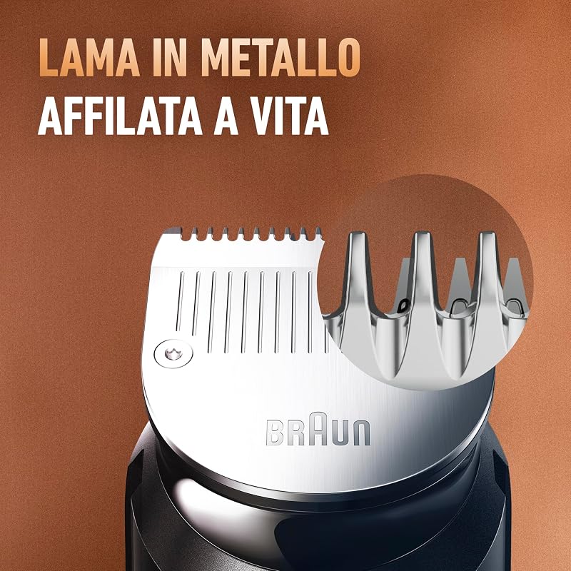 King C. Gillette Rasoio Elettrico Barba, Regolabarba Uomo Senza Fili con 5 Pettini Intercambiabili, 1 Spazzolina di Pulizia, 1 Caricatore e 1 Custodia con Zip