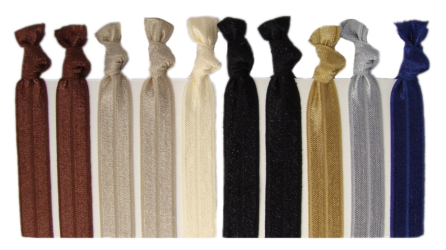 Amazon Com Ribbon Hair Ties Neutral Tones 10 Pack By Kenz