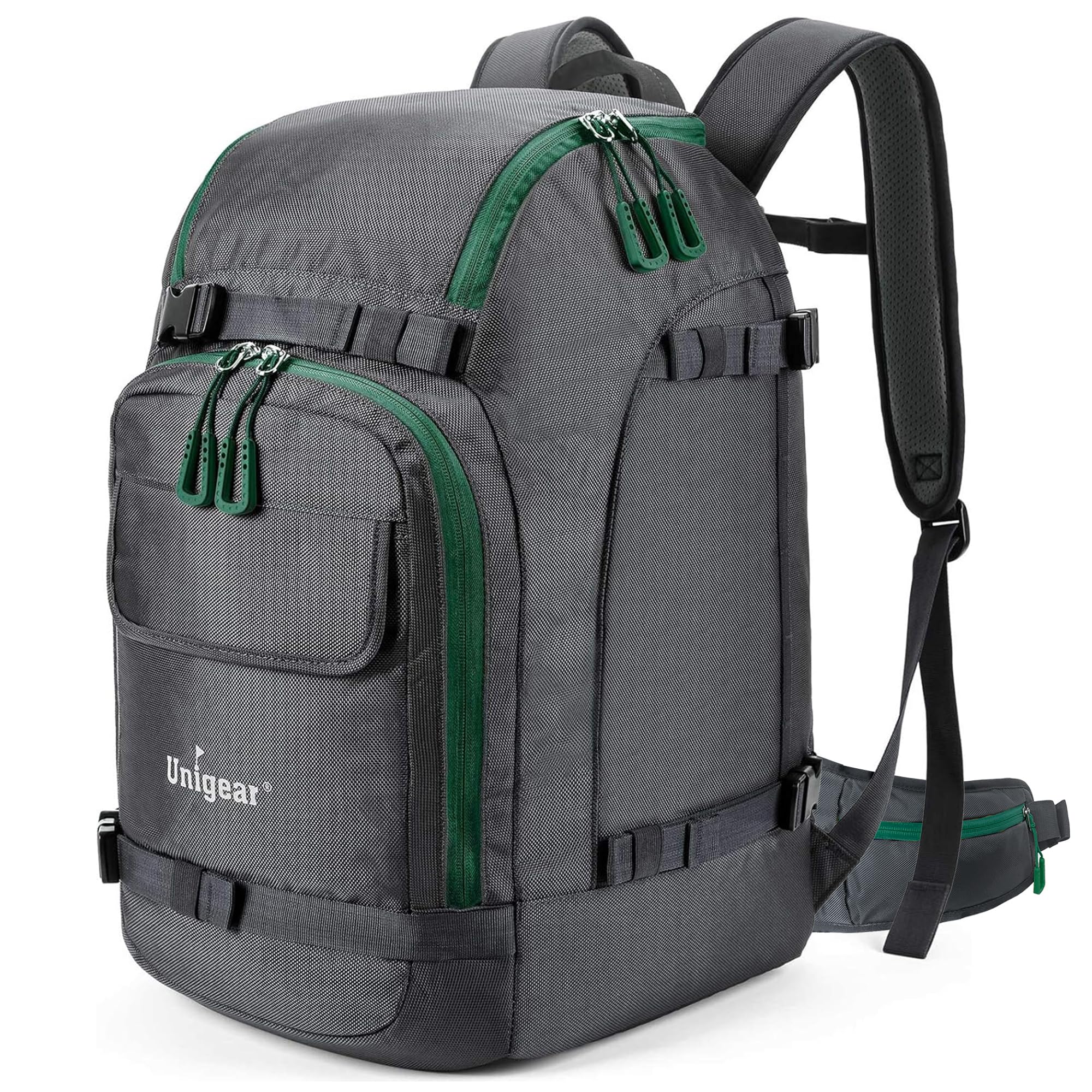 Photo 1 of Unigear Ski Boot Bag, 70L Ski Boot Travel Backpack for Ski Helmet, Goggles, Gloves, Skis, Snowboard & Accessories?Gray?