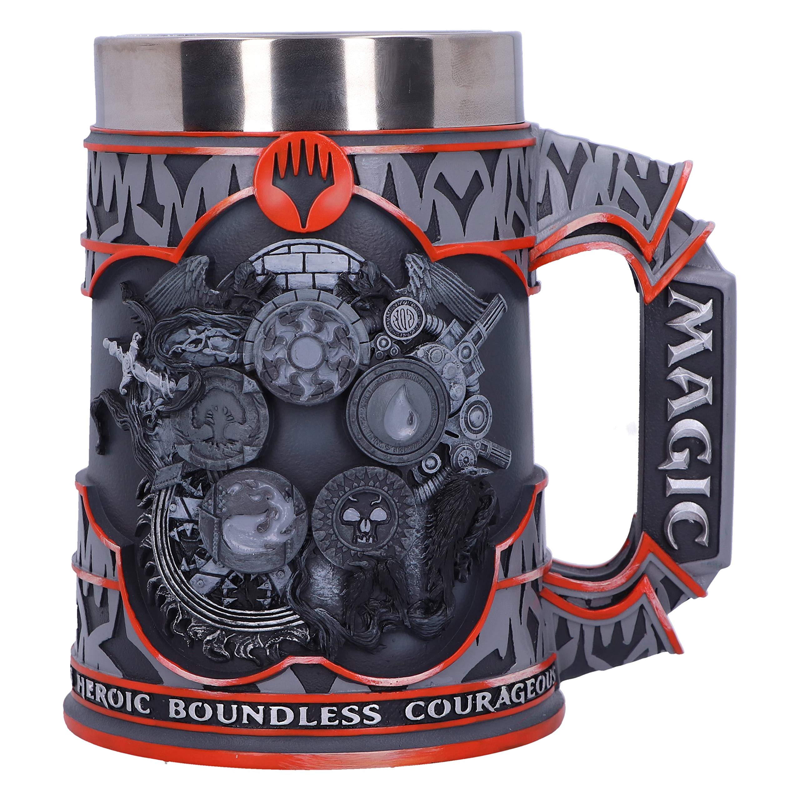 Nemesis Now Magic The Gathering Five Colour Wheel Tankard, Grey, 15.5cm