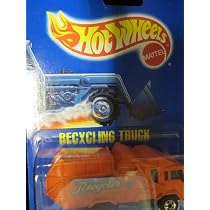 Amazon.com: Recycling Truck 1992 Hot Wheels #143 Orange with Basic ...