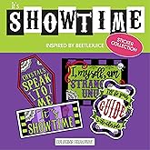 Coloring Broadway - Beetlejuice Inspired Stickers (Set of 4) “It's Showtime” Collection, Broadway Musical Merchandise, Die-Cut & Bubble Free Vinyl, Ideal Gift for Theatre Lovers