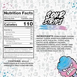 Sour Strips Flavored Sour Candy Strips, Deliciously