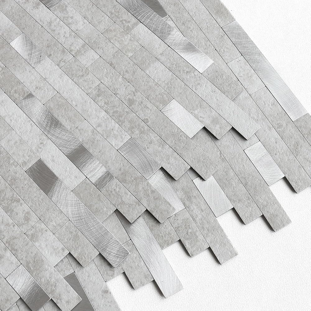 M MOFIT 3D Brick Marble Peel and Stick Tile Waterproof Kitchen Bathroom Decor