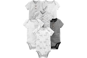 Simple Joys by Carter's Baby Boys' Short-Sleeve Bodysuit, Pack of 6