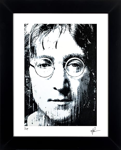 Amazon.com: John Lennon Art Print Abstract Modern Artwork Signed Framed