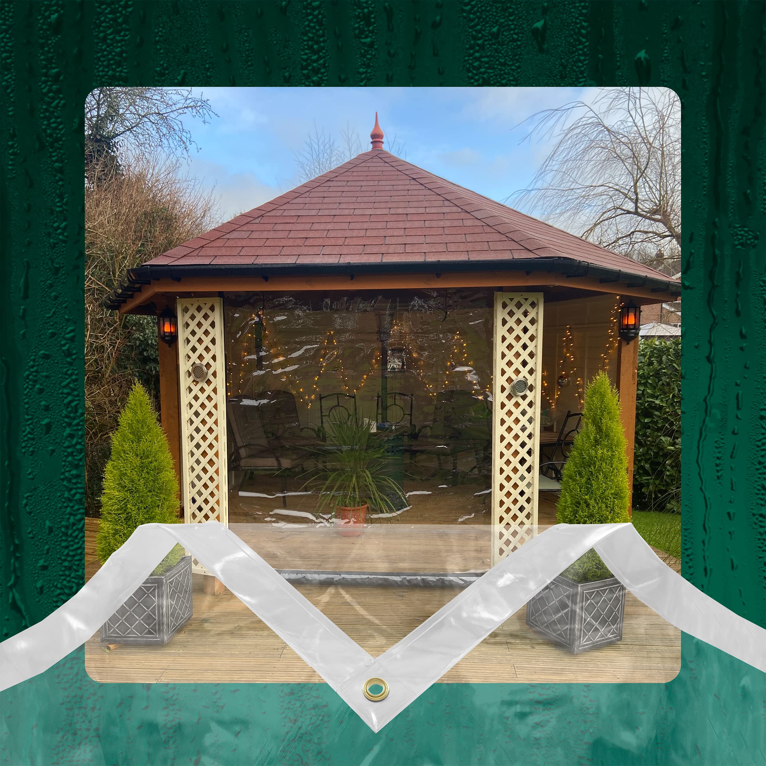 Glass Clear Tarpaulin (6.1m x 2.2m)