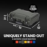 NANUK 909 Protective Case Olive NK-7 Resin Waterproof Custom Foam Insert 32cm view 4