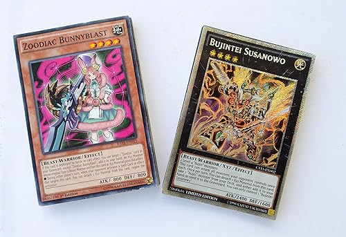 Yu-Gi-Oh! Cards 50 Card Lot - Commons, Rares, Holos Assorted Collection