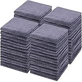 Shimeyao 50 Pack Bleach Proof Towels Microfiber Absorbent Resistant Hair Hand Towels Bulk Quick Dry for Barber Gym Bath Spa Shaving (Grey,Classic)