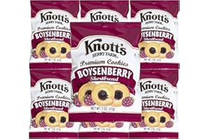 BAY AREA MARKETPLACE Knott's Berry Farm Boysenberry Shortbread Cookie, 2oz. (pack of 6)