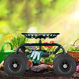 Relaxdays 2x Solid Rubber Wheelbarrow Tyres 4.1/3.5-4" 16mm Axle Puncture-Proof view 2