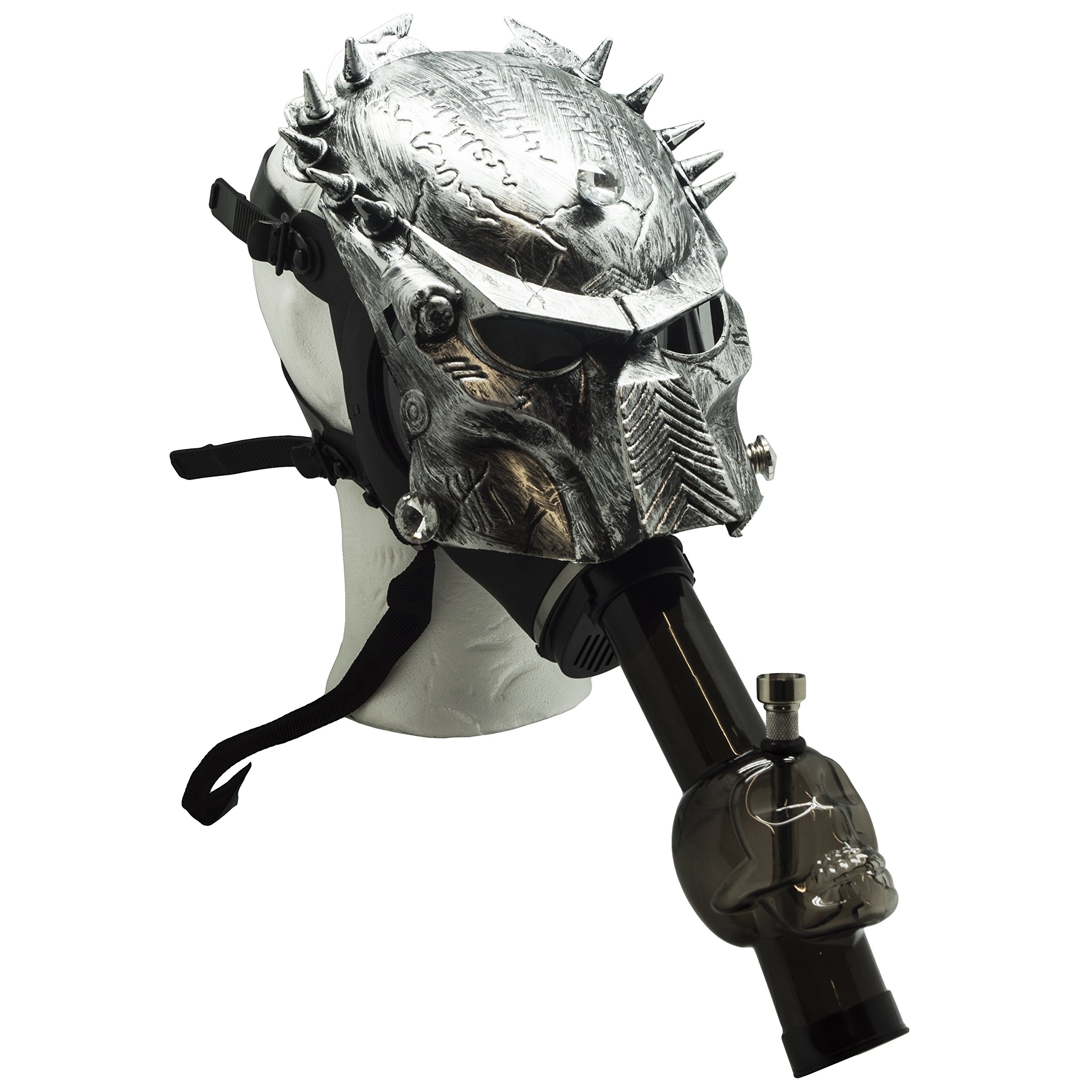 Novelty Gas Mask Bong - Adjustable to Fit Any Person. Choose from Two Classic Designs (Predator)