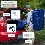 VENO 10 Pack Heavy-Duty Moving Bags Extra Large w/Straps & Zips, Blue view 3