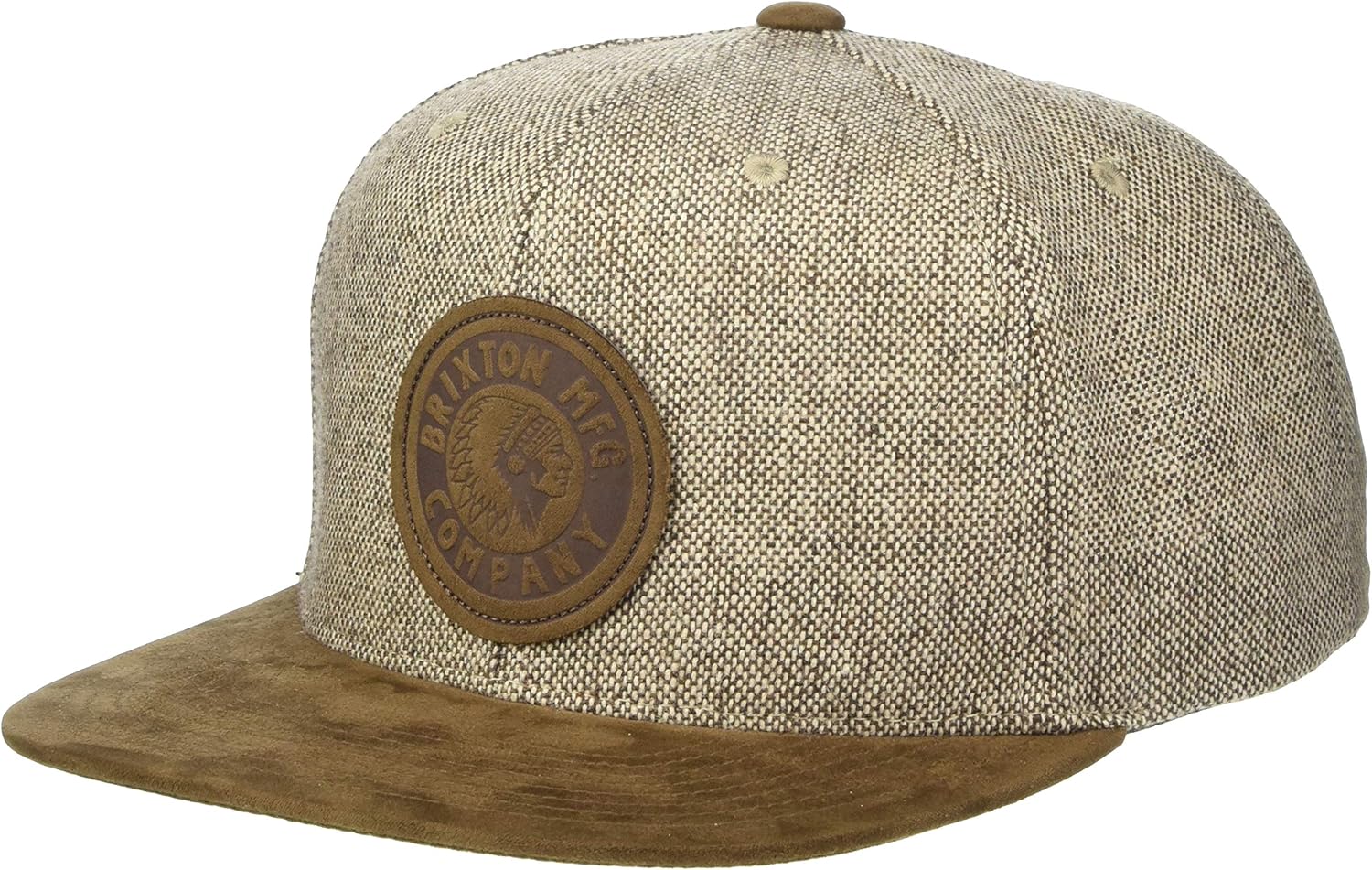 Brixton Men's Rival Medium Profile Adjustable Snapback Hat, black, One Size: Clothing