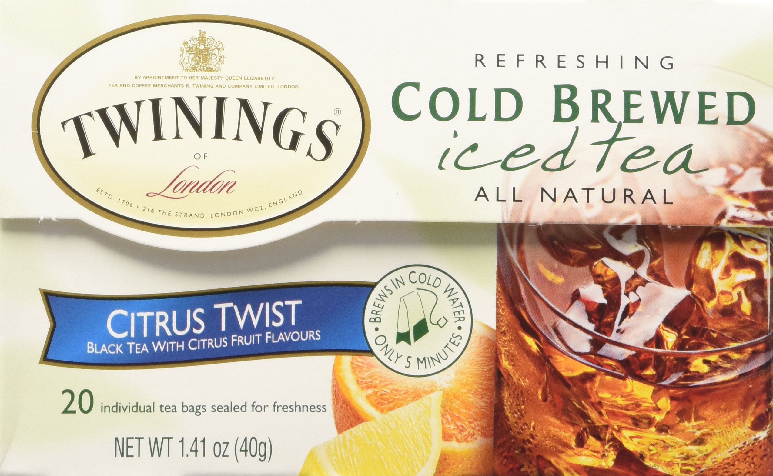 Twinings Green and Mint Cold Brewed Tea 20 ct Grocery & Gourmet Food Twinings Green and Mint Cold Brewed Tea 20 ct Grocery & Gourmet Food