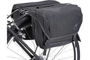 sixthreezero Dual Sided Bike Bag for Rear Rack, Waterproof Universal Bicycle Double Pannier Storage Bags, Cargo Trunk with Carry Handle
