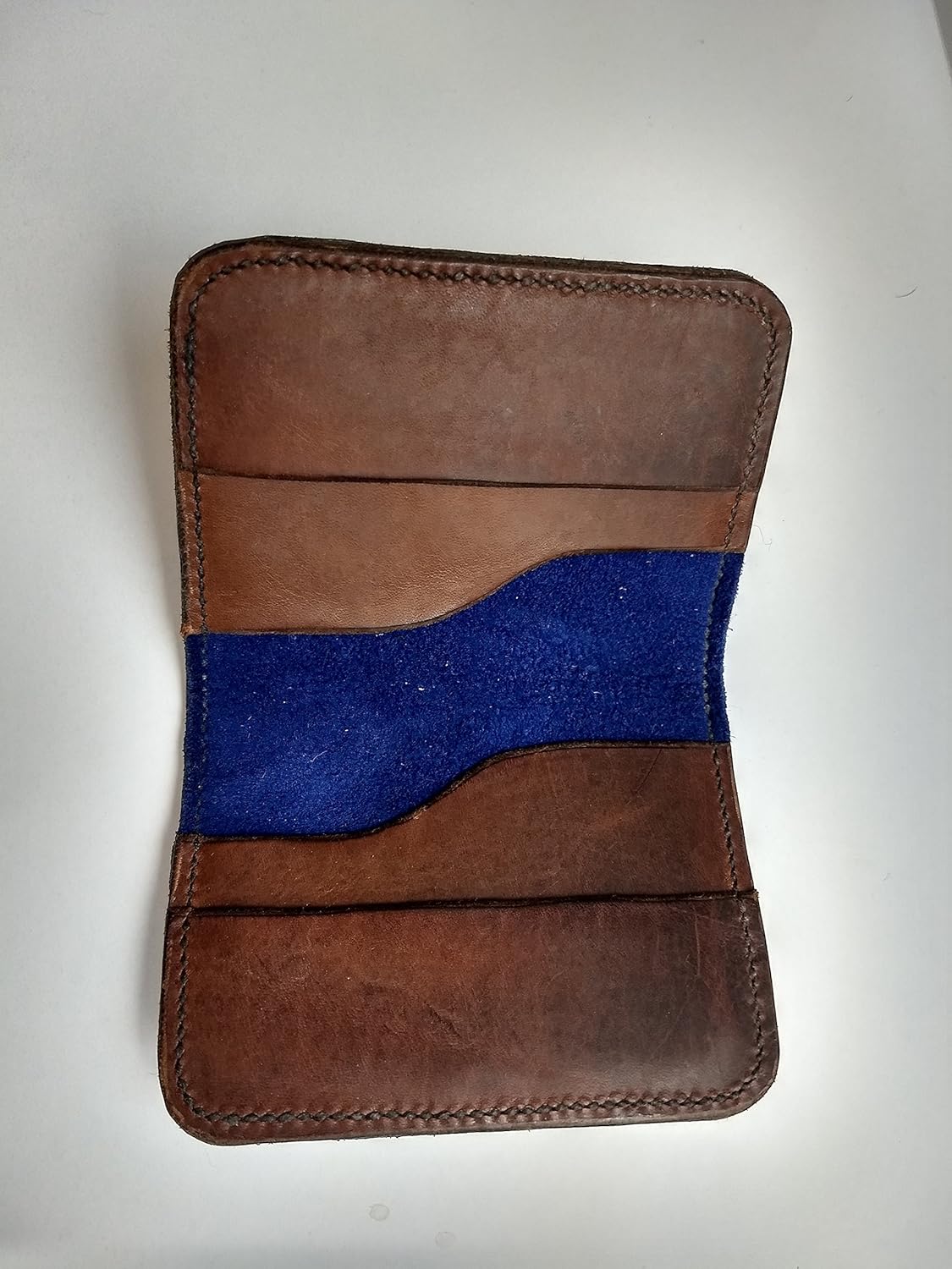 brown suede wallet