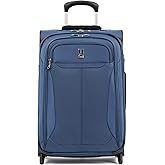 Travelpro Tourlite Softside 22" Expandable Carry-On Rollaboard (2-Wheel) Lightweight Luggage, Blue Suitcase