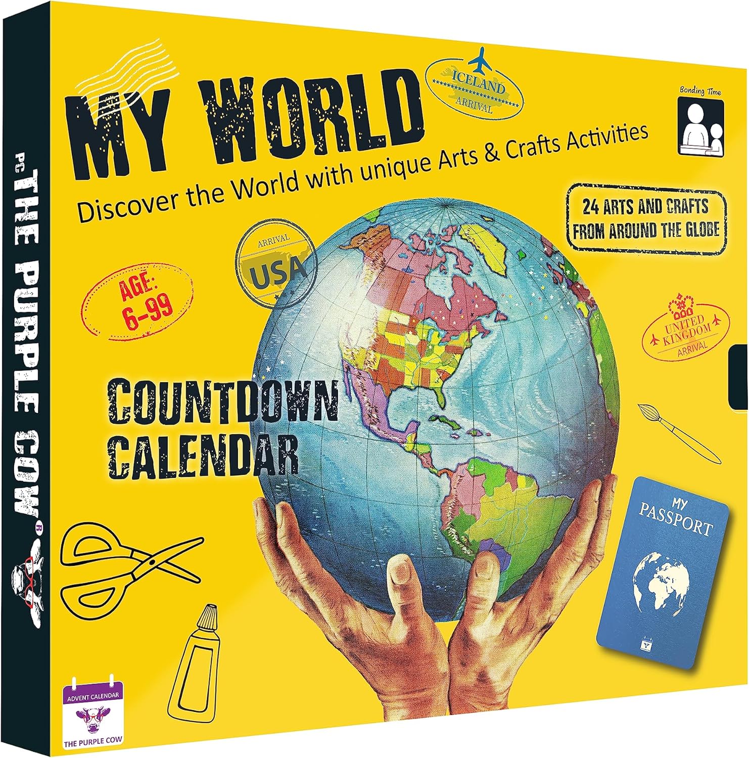 Advent Calendars - My World Advent Calendar 2023 “Visit” 24 countries world wide and come back just in time for Christmas day! Explore different cultures, create your original Arts & Crafts gift from each country, stamp your password and mark it on the map! An amazing experience & voyage. Ages 9+