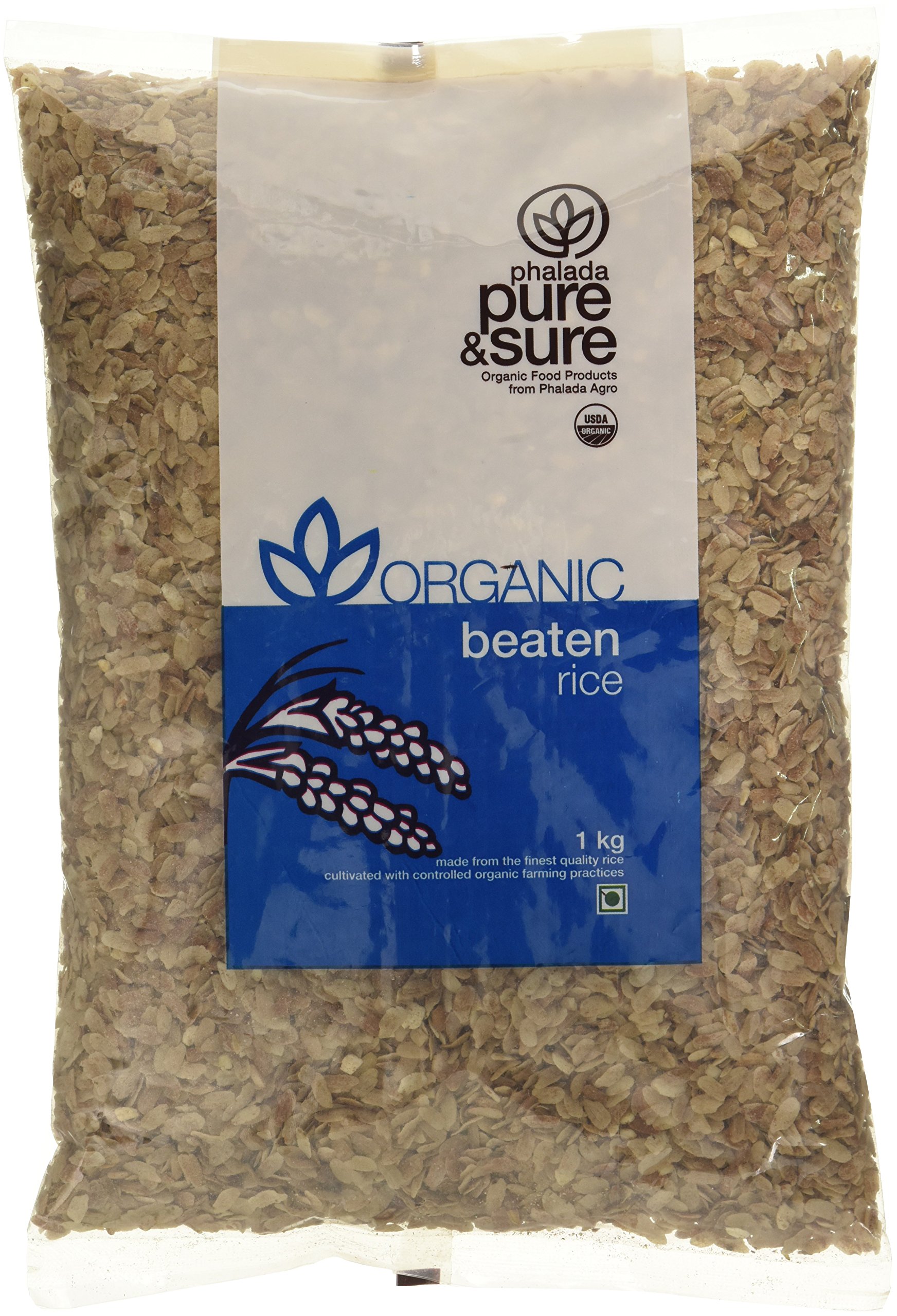 Pure & SureOrganic Red Beaten Rice | Instant Boost of Energy | Rich in Fiber, Helps Lower Blood Pressure | Organic Thin Poha, 1kg