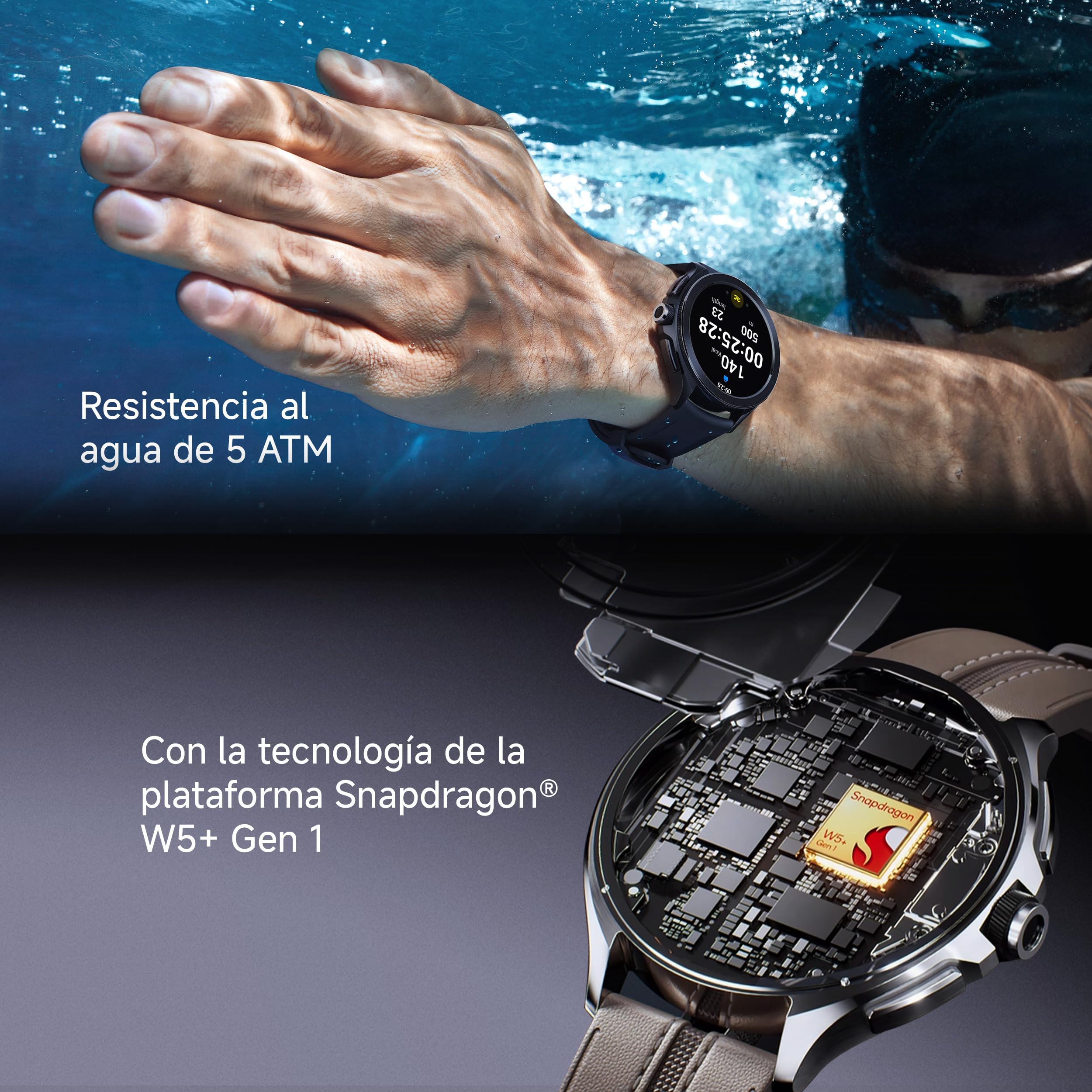 XIAOMI Watch 2 Pro, Google apps Directly on Your Wrist, Snapdragon® W5+ Gen 1 Platform, Advanced Health and Workout Tracking, 5-System Dual-Band GNSS, 1.43