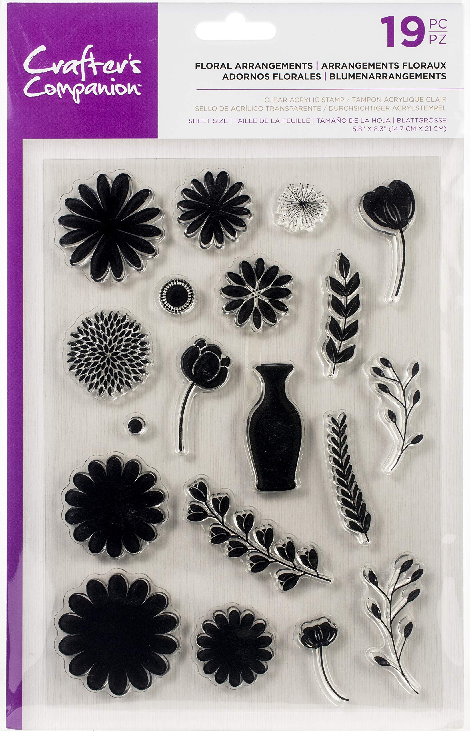 CC INTERNATIONAL LLC Clear Stamps FLRL Arran, Floral Arrangements, One Size