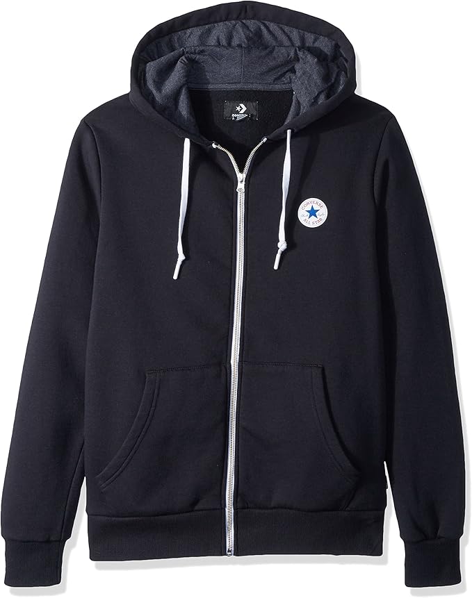 black converse hoodie mens