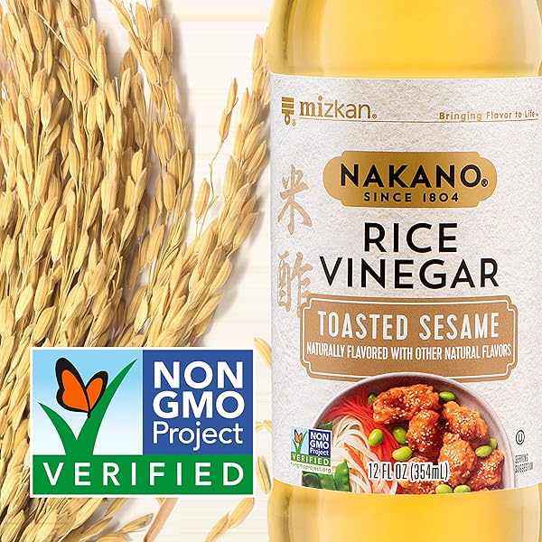 NAKANO VINEGAR SESAME RICE, 12 OZ,TOASTED SESAME