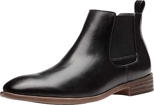 mens black dress boots amazon