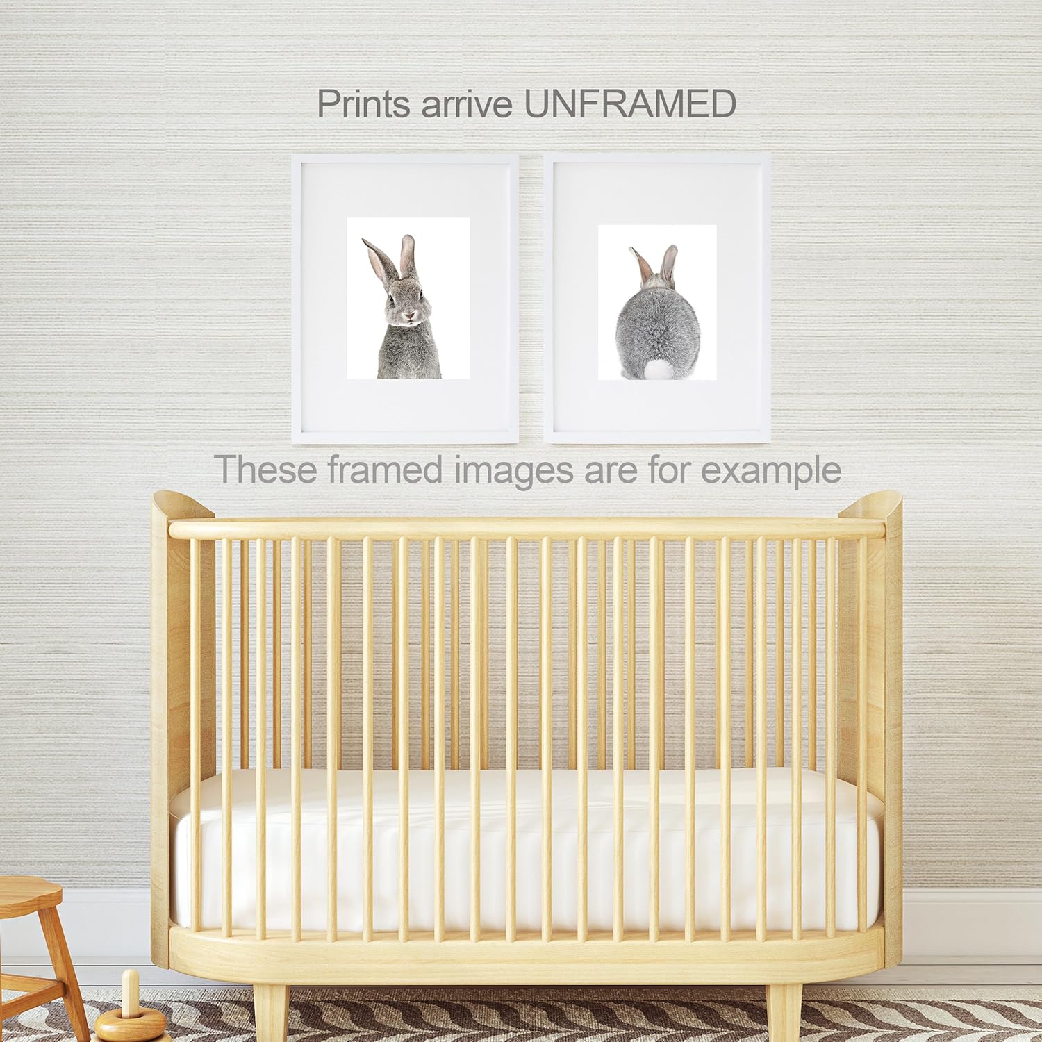 framed bunny pictures for nursery