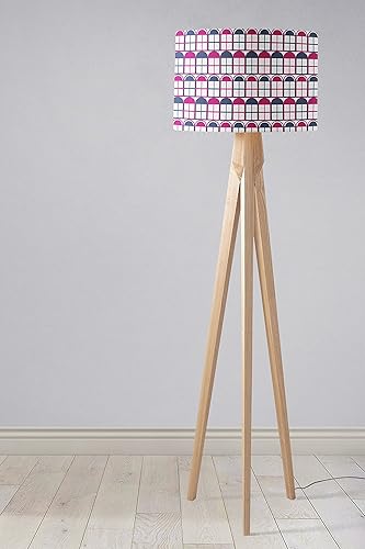 Blue And Purple Geometric Lampshade Ceiling Light Shade Or Table