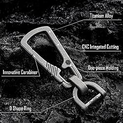 KeyUnity KM16SW Titanium EDC Carabiner Keychain