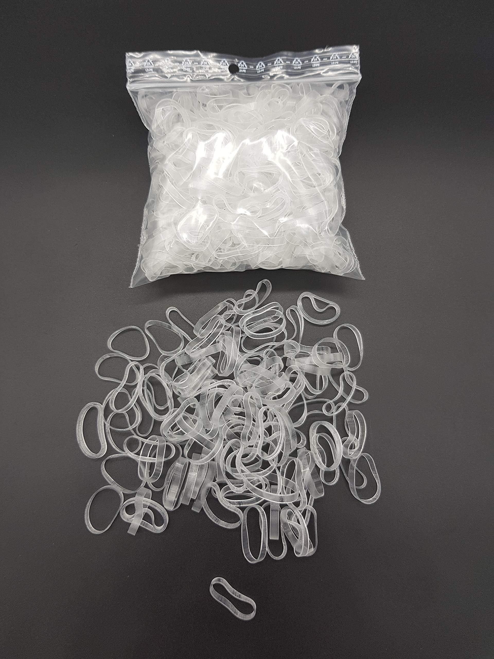 PROGOM Transparent Elastic Bands – 25 (Ø16) mm x 3 mm – HQ – TPU Material – Heavy Duty – Pack of 500 Bands