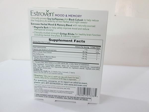 ESTROVEN MOOD BOOST FOR MENOPAUSE RELIEF, HELPS REDUCE HOT FLASHES & NIGHT SWEATS, HELPS MANAGE MOOD SWINGS, 30 COUNT