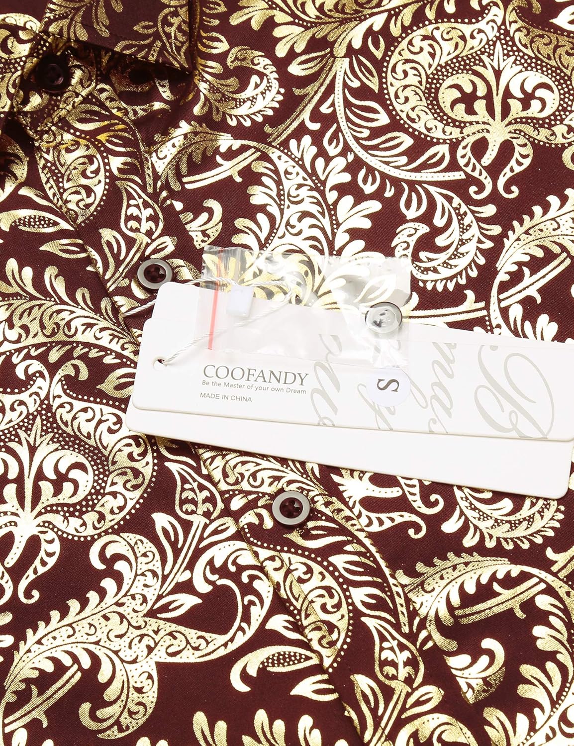 COOFANDY Men's Luxury Design Shirts Floral Dress Shirt Casual Button Down Shirts at  Men’s Clothing store