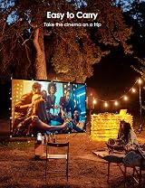 Osoeri 100 Inch Portable Projector Screen 16:9 HD 4K Double-Sided view 7