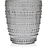 Godinger Double Old Fashioned Glasses, Drinking Glass, Stemless Glass, Wine Glass Lumina, Smoke 8oz, Set of 4