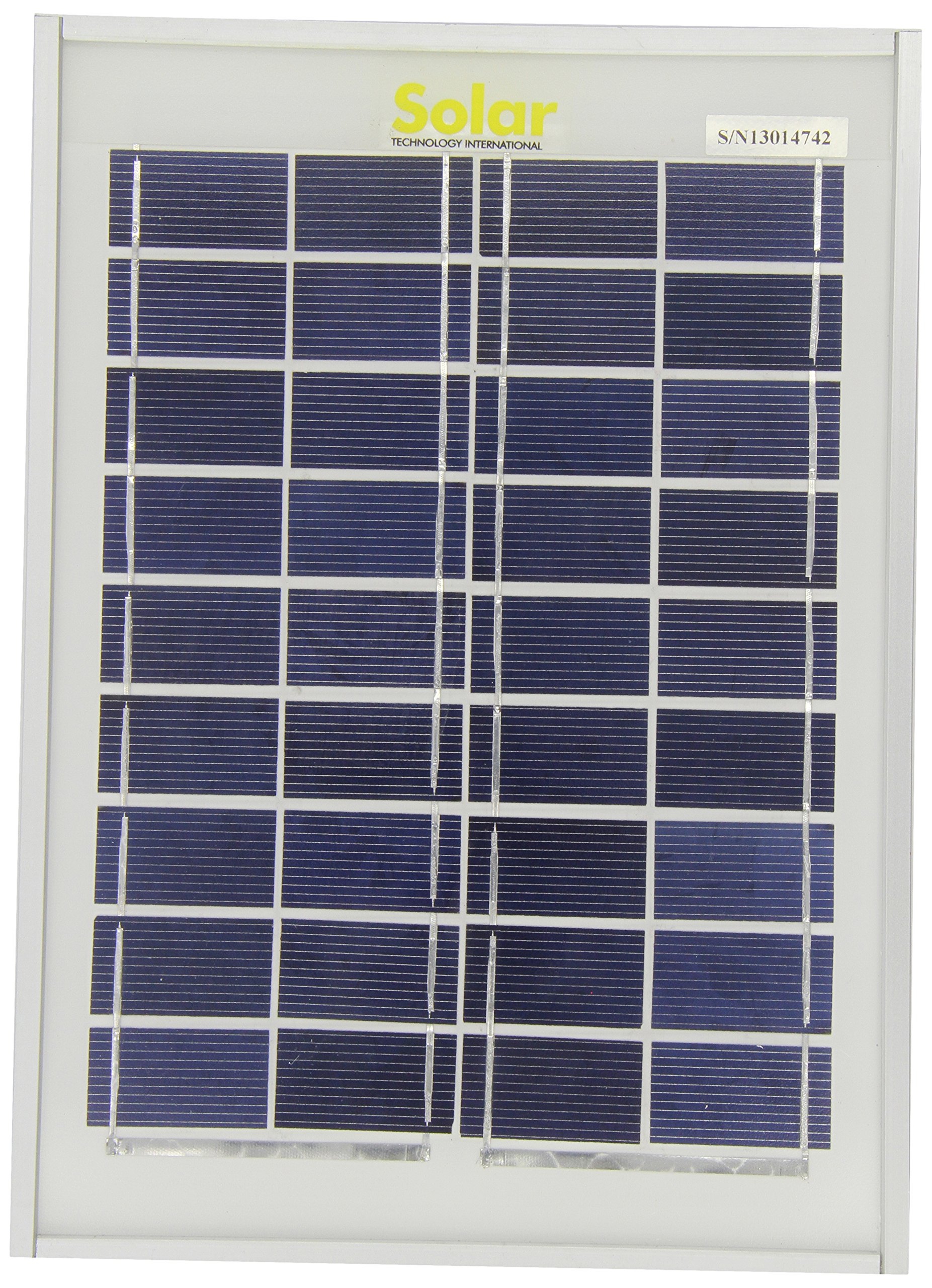 SOLAR TECHNOLOGIES STP005 Solar Panel Including Cable Connectors, 5 Wp