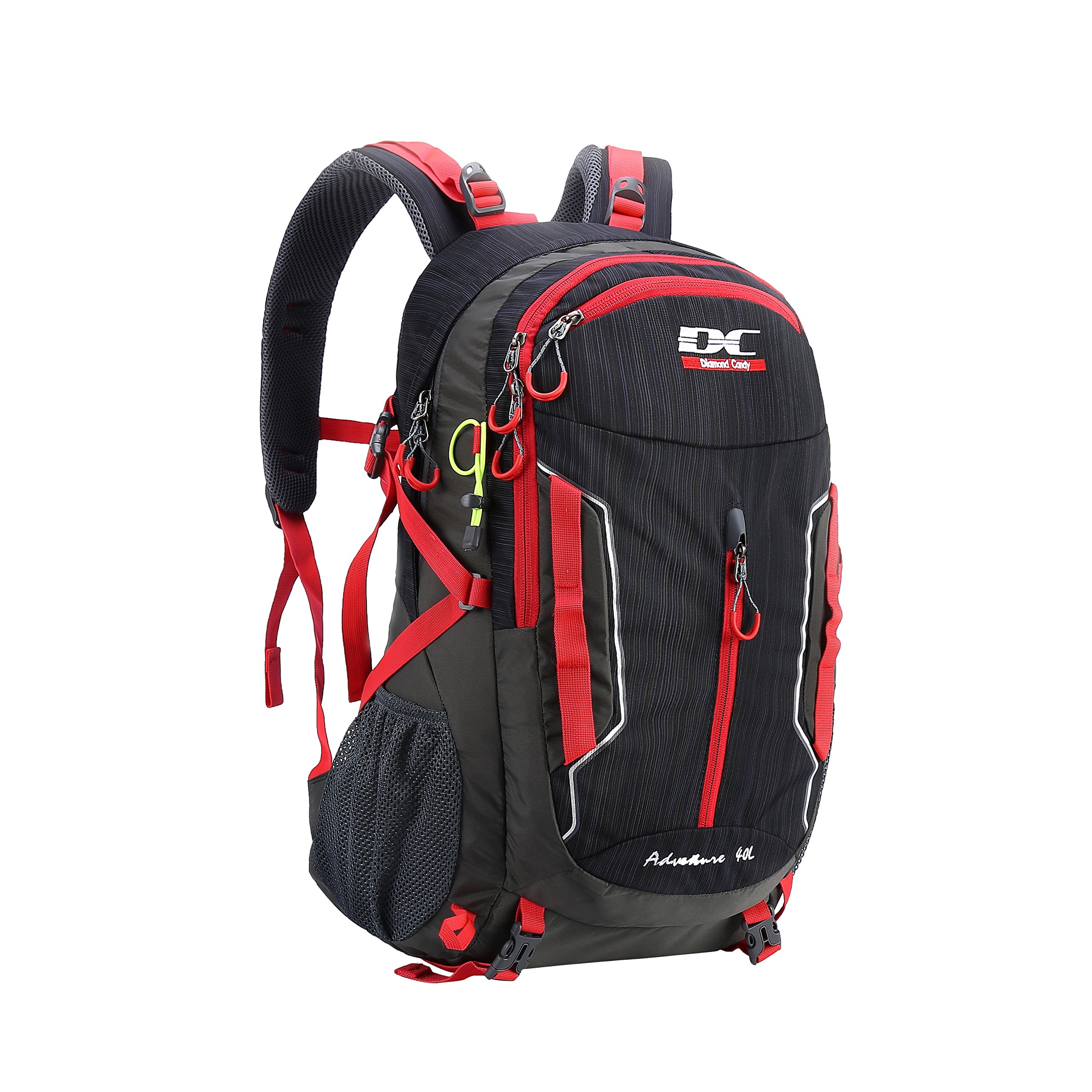 Outdoor Ultralight Waterproof Sport Backpack - Diamond Candy Trekking Rucksack with Rain Cover for Mountaineering Hiking Camping Travel Multi-functional Daypack