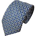 Great British Tie Club Men's Freemasons Masonic Woven Ascot Cravat - Gold Square & Compass Design, One Size