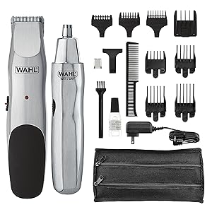 Wahl Groomsman Cord/Cordless Beard, Mustache, Hair & Nose Hair Trimmer for Detailing & Grooming - Model 5623