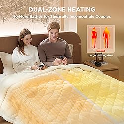 Bedsure Electric Blanket King Size - Dual Control