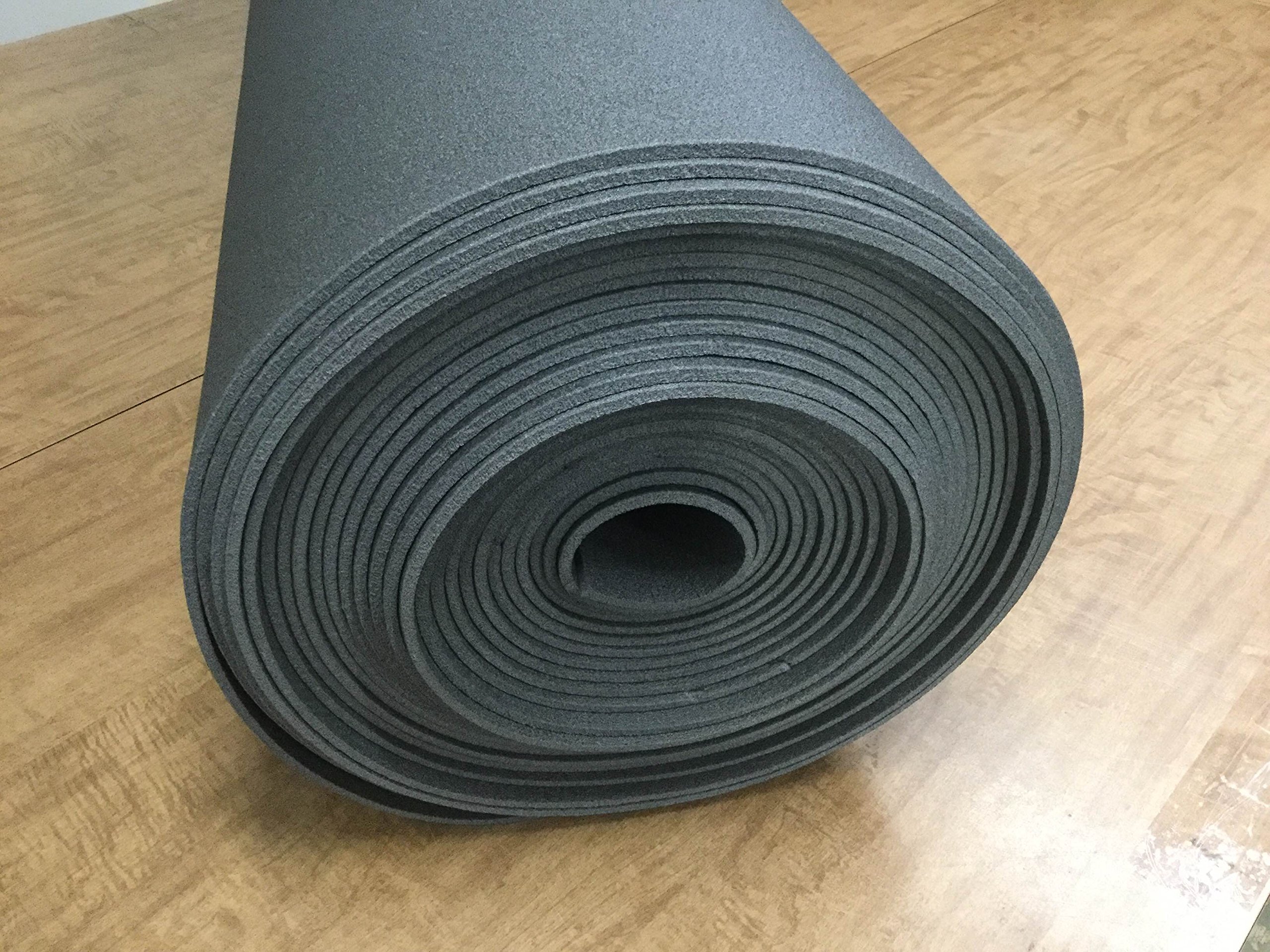 Photo 1 of 1/4" x 27" x 60" Craft Foam Roll End HiDense ClosedCell Foam Upholstery Crafting Foam Supplies Vibration Dampening Sculpting Graphite 1Pcs