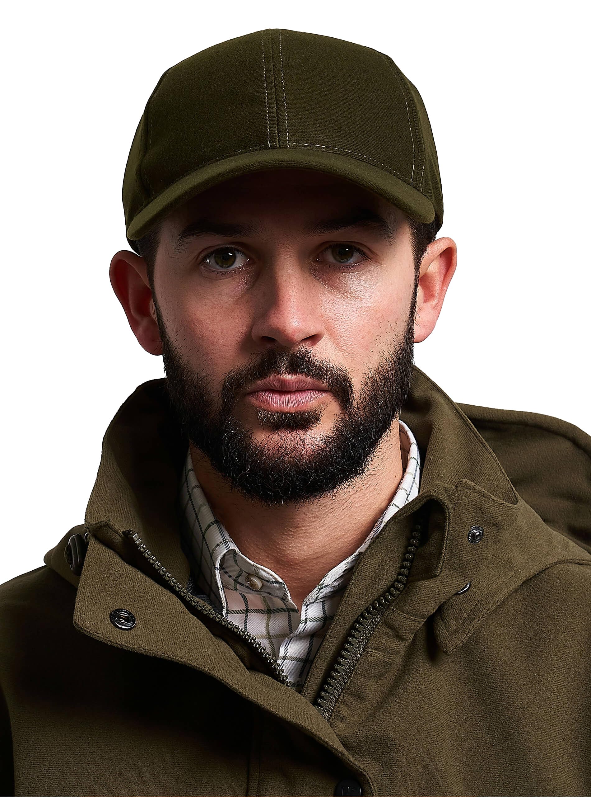JACK PYKE Stealth Baseball Cap, Waterproof Breathable Silent Fabric, Adjustable Country-Style Hat for Men with Duckbill Peak, Hook & Loop Adjuster, Perfect for Outdoor & Casual Wear - Green