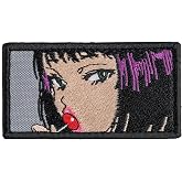 SHEVRONESS Anime Girl Lolipop Tactical Funny Morale Patch for Hats, Vests, Jeans, Backpacks, All Clothes, and Gear - Highly Durable and Incredibly Resistant to Fading and Tearing - 3.2 x 1.7 in